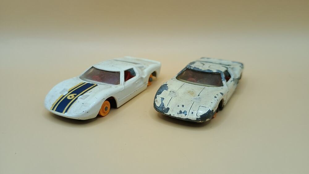 1965 Lesney Matchbox Series No.41 Ford GT - Set Of 2 For Restore